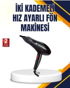 Resim ALLSOOWE Soğuk Üfleme Özellikli 2200W Profesyonel Fön Makinesi 