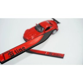 Resim DK Tuning Audi S Line Logo Çamurluk Yanı Krom Metal Bıçak Logo 