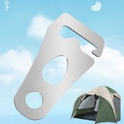 Resim 2 Adet Çadır İpi Gerdiriciler | Kampçılık ve Doğa Yürüyüşü İçin Çadır İpi Ayarlayıcıları, Açık Hava Etkinlikleri için Çadır İpi Sıkma Aparatları 
