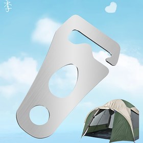 Resim 2 Adet Çadır İpi Gerdiriciler | Kampçılık ve Doğa Yürüyüşü İçin Çadır İpi Ayarlayıcıları, Açık Hava Etkinlikleri için Çadır İpi Sıkma Aparatları 