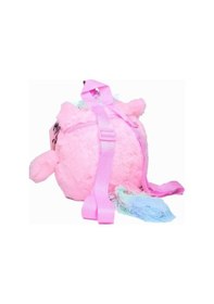 Resim Glanart Çocuklar İçin Sevimli Peluş Sırt Çantası Pembe 25 Cm 3-6 Yaş Pembe 