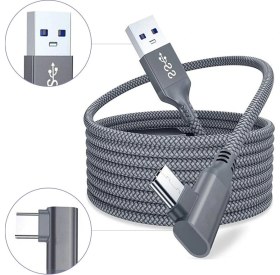 Resim Levels Oculus Quest Link Vr Kablosu Typ-C Usb-A Data Aktarım ve Şarj Kablosu 5 Metre 