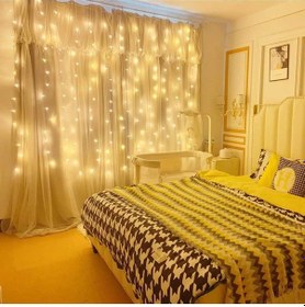 Resim 8 Fonksiyonlu Peri Perde Led Uzaktan Kumandalı Günışığı Perde Peri Led 3 Mt X 3 Mt Diğer 