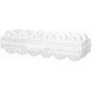 Resim Karokstore 12 Li Şeffaf Kapaklı Kilitli Yumurta Saklama Kabı Kutusu Aparatı 