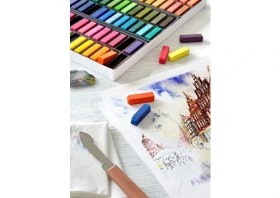Resim Creative Studio Mini Toz Pastel Boya (Soft) Yarım Boy Yeni̇, 24 Renk 