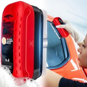 Resim Otomotiv Yağ Film Tabakası Temizleme Fırçası - Anti-Sis Temizleyici Ajan, Yeniden Doldurma Otomobil Yağ Film Temizleyici ile - Net Görüş İçin Ön Cam SUV Kamyon Traktör Araç 