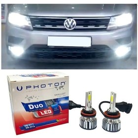 Resim Vw Tiguan Led Xenon Sis Farı Ampulü H8 Duo Yeni Seri Beyaz 2016+ 