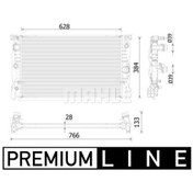 Resim Mahle Motor Su Radyatoru Premıum Lıne Bmw G11 G12 15 20 G15 G16 18 20 IS00-MAHLE CR2324000P 