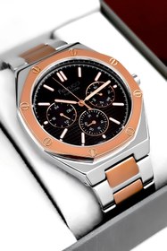 Resim Ferrucci Erkek Kol Saati Rose-Gümüş Renk Çelik Kordon ve Kasa, Function sdfer001 