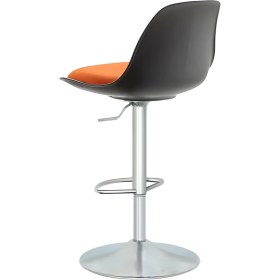 Resim Boombar Nadya Bar Sandalyesi - Turuncu Deri - 9537S0123 