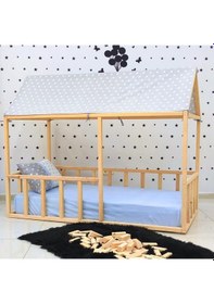 Resim Markaawm Montessori Yatak Doğal Çam Genç Odası Dubai 