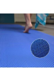 Resim Blue Home Banyo Duş Havuz Zincir Mat Paspas Kaydırmaz Pvc Paspas / Mavi / Ebat: 90 Cm. 