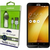 Resim Case Man Asus ZenFone 2 Laser Araç Şarj Cihazı Adaptör + Data Kablosu Hızlı Şarj Özellikli 