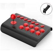 Resim Mengtuo Kırmızı Kablolu Pc Oyun Kolu Dövüş Oyun Denetleyicisi Siyah Kırmızı Up 