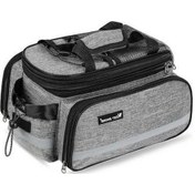 Resim Willowhaven Genişletilebilir Bisiklet Deve Çantası, 10-20l, Su Geçirmez, Gri, Taşıma Saplı, Ayarlanabilir Omuz Askısı Gri 