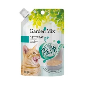 Resim Garden Mix Somonlu Ezme Sıvı Kedi Ödül Maması 1 Adet 80 Gr 