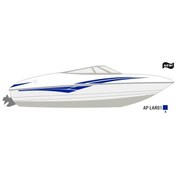 Resim Tekne Lacivert Sticker Etiket Model 