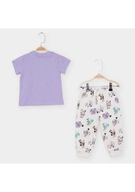 Resim Çimpa Minnie Bebe Pijama Takımı 21789 Lila 