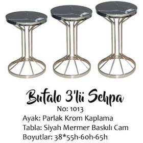 Resim Brc Bufalo Zigon Model Siyah Mermer Temper Cam Metal Transmisyon 