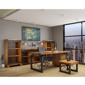 Resim Ntconcept Ntconcept Masif Ağaç Ofis Takımı (496950199) 