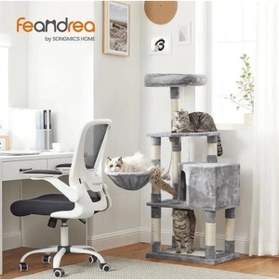 Resim AyrStore Tırmalama ağacı, büyük, 138 cm yüksekliğinde, kedi ağacı, tırmalama tahtası ve 9 tırmala 