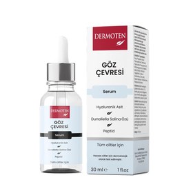 Resim Dermoten Hyalüronik Asit ve Dunaliella Salina Özlü Göz Çevresi Göz Altı Serumu 30 ml 