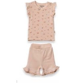 Resim Babycosy 2li Takım Şortlu Şeftali Açık Bej 