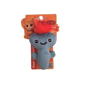 Resim PetzzCats Axe Matatabi ve Çıngırak Sesli Peluş Kedi Oyuncağı Yeşil 13x7 Cm 