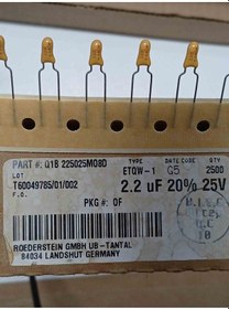 Resim Q1b225025m08d Vıshay Kondansatör 10 Adet 