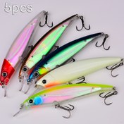 Resim 5 adet Karanlıkta Parlayan Minnow Balıkçılık Yemleri, 9cm/11cm - Uzun Atış, Gerçekçi Tasarım, Dayanıklı ABS Plastik - Tatlısu & Tuzlu Su Balıkçılığı için İdeal 