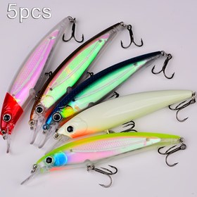 Resim 5 adet Karanlıkta Parlayan Minnow Balıkçılık Yemleri, 9cm/11cm - Uzun Atış, Gerçekçi Tasarım, Dayanıklı ABS Plastik - Tatlısu & Tuzlu Su Balıkçılığı için İdeal 