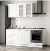 Resim Minar 200 Cm Mebran C Mutfak Dolabı Beyaz 200-Mcb3 Beyaz 
