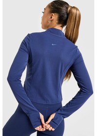 Resim Nike Zenvy Dri-fıt Full-zip Long-sleeve Top Sweatshirt Navy Kadın Fermuarlı Sweatshir Lacivert 
