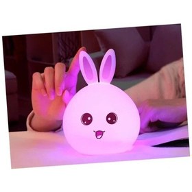 Resim Uslucan Alışveriş Sevimli Tavşan Tasarımlı Gece Lambası Renk 