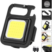 Resim babikamium Metal Kasa Mini Led Anahtarlı El Feneri, Flash, Mıknatıslı , Su Geçirmez, Şişe Açacaklı , Şarjlı 