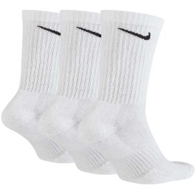 Resim Nike Everyday Cush 3Lü Beyaz Antrenman Çorap Sx7664-100 Nike