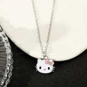 Resim 1 adet, Sanrio Serisi Karikatür Papyon Hello Kitty Kolye Giyim Aksesuarı, Günlük Kullanım ve İyi Arkadaşlar İçin Tatil Hediyesi Olarak Uygun 