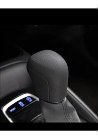 Resim Toyota Corolla 2019-2026 Uyumlu Siyah Silikon Vites Topuzu Kılıfı 