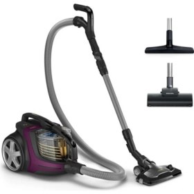 Resim Philips Ultra Güçlü Emiş Gücü, Hepa Alerjik Filtreli Premium Toz Torbasız Süpürge, Powercyclone 10 Teknolojisi, Nanoclean Teknolojisi, Powermax Sensörü, Mor, Luciole Lambader Hediye 