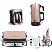 Resim Fakir Mutfak Seti / Elektrikli Çeyiz Seti 4Lü Avantaj Plus Set Rosie Gold 