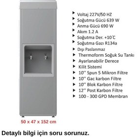 Resim Sanayi Tipi Sebil 40 Litre Soğutmalı Arıtmalı Paslanmaz Sebil 