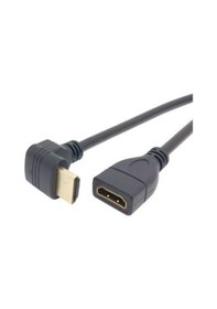 Resim 50 cm. Hdmi Dişi - Erkek Uzatma 90 Derece Dirsek HDMI Kablosu 