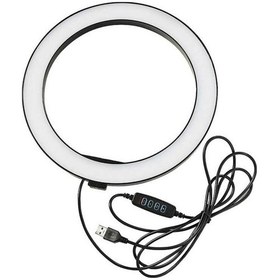 Resim Zore M-2603 10" Işıklı Telefon Tutucu Ring Light + 210 CM Tripod 