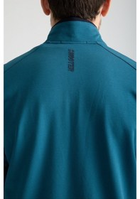 Resim Shooter Sportswear Shooter Erkek Luxe Eşofman Takımı Rahat Kalıp Manşetli Minimal Logo Petrol Mavisi 