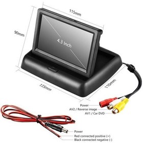 Resim UNIQUE UQ-D2 4,3 inç Katlanır Monitör 