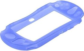 Resim PS Vita 2000 (Siyah) için Yeni Silikon Kauçuk Yumuşak Deri Koruyucu Kabuk Kılıf 