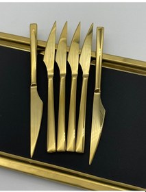 Resim Wessenburg Berlin Titanyum Gold 42 Parça Çatal Kaşık Bıçak Seti Gold 