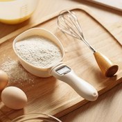 Resim 1 adet Dijital Gıda Ölçeği, Çıkarılabilir Ölçüm Kaşığı ile, ABS Malzeme, Pil ile Çalışır, ≤36V, Doğru Kedi ve Köpek Gıda Ölçümü ve Ölçümü için 