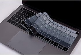 Resim McStorey MacBook Klavye Koruyucu Türkçe Q Silikon | A1932 A2179 A2337 M1 Uyumlu |Ters L Enter Siyah Gri 
