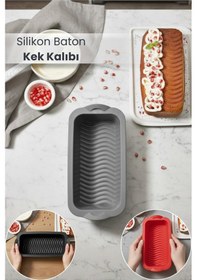 Resim Silikon Fırın - Airfryer Baton Kek Kalıbı - Ekmek Kalıbı - Çok Amaçlı Pişirme Matı Silikon Siyah Diğer 